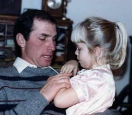 Bob Beauprez and his daughter Melanie in 1985 Beauprez campaign