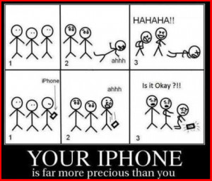 Importance of iphone Very Funny Humor Cartoon Jokes