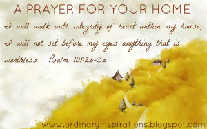 Prayer For Your Home