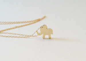 Lucky Elephant Necklace Elephant Charm Good by Jennasjewelrydesign on ...