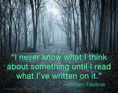 William Faulkner quote | I may not go as far as Faulkner, but whenever ...