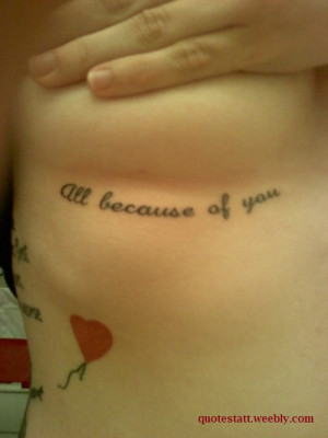 getting quotes tattooed below breast has caught the fancy of girls ...