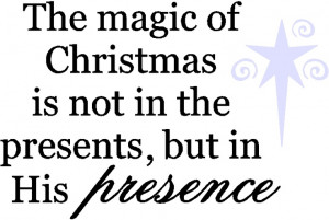 Wall Quote Magic of Christmas