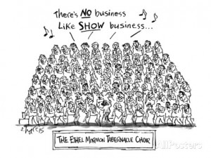 The Ethel Mormon Tabernacle Choir The choir is singing 