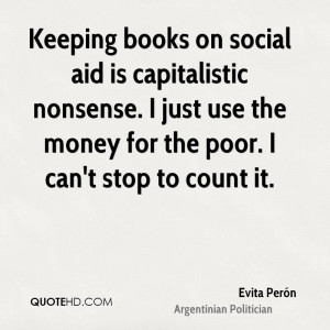 Keeping books on social aid is capitalistic nonsense. I just use the ...