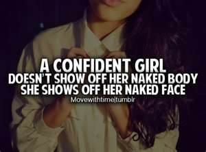 confident Girl Doesn't Show Off her naked body she shows off her ...