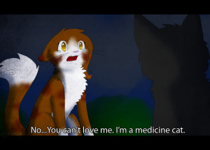 Leafpool and Crowfeather by Raviolios