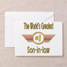 Number 1 Son-in-law Greeting Cards (Pk of 10) for