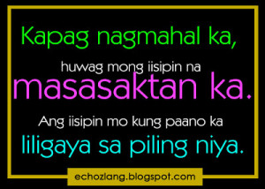 mong isipin na masasaktan ka. | Echoz Lang - Tagalog Quotes Collection