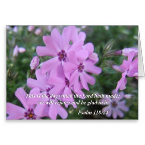 Bible quotes card Psalm 118:24