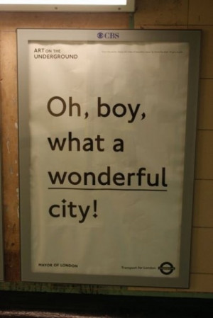 Oh, boy, what a wonderful city!