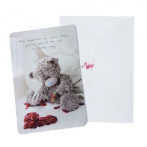 Photo Finish Me to You Bear Love Quote Card with Envelope