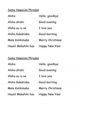 Phrases in Hawaiian by rur27363