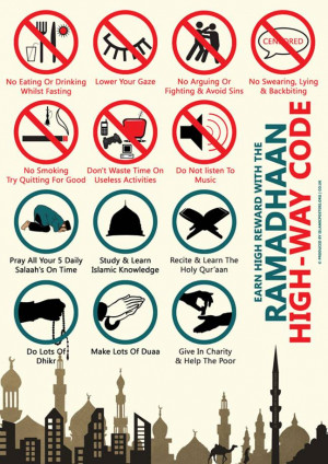 ... allowed acts and deed for Moslem people during ramadan fasting month