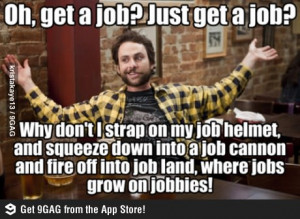 Get a job funny meme