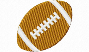 Small Football Machine Embroidery Design