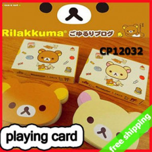 SHIPPING-playing-poker-card-entertainment-game-bear-design-cute-funny ...