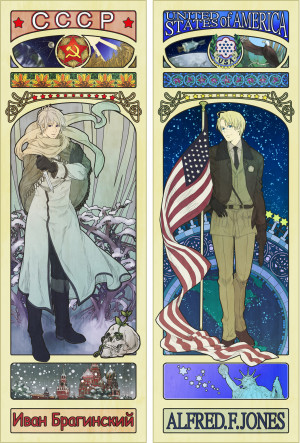 Hetalia Russia and America