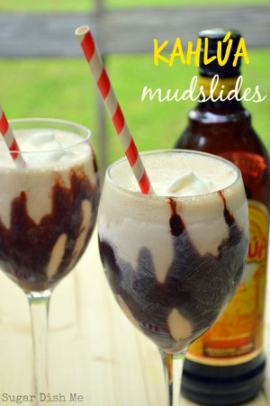 Kahlua Mudslides made with Ice Cream, Kahlúa, vodka, and Irish cream ...
