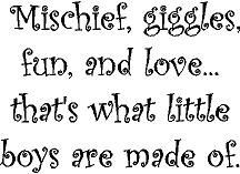 cute MISCHIEF, GIGGLES, FUN, AND LOVE . . . THAT'S WHAT LITTLE BOYS ...