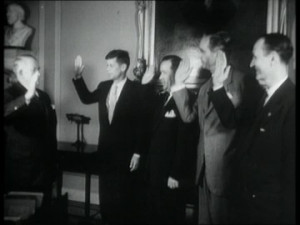 Alben W. Barkley, Oath, John F. Kennedy, US President, Washington ...
