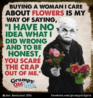 Buying a woman flowers..