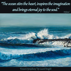 The power of the #Ocean #Quote #Painting