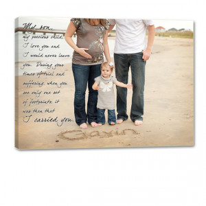 ... Parents Photo Wall Art Child Baby with text, sayings, quotes Canvas
