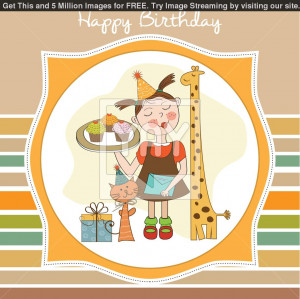 Happy Birthday Animals Happy birthday card with funny