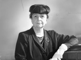Frances Perkins, the first female Secretary of Labor and a witness of ...