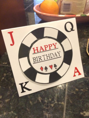 Poker Themed Birthday Card: Theme Birthday, Birthday Cards
