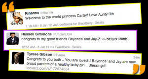 Aunty Rihanna And Others Welcomes Beyonce Baby!