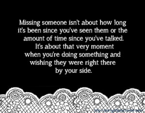 Missing someone....