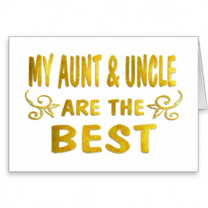 Best Aunt & Uncle Cards