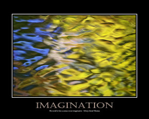 Imagination Inspirational Motivational Poster Art Digital Art