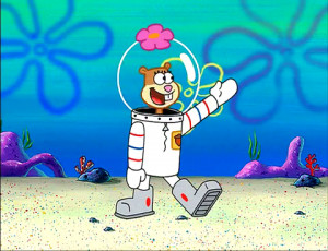 Sandy, SpongeBob, and the Worm