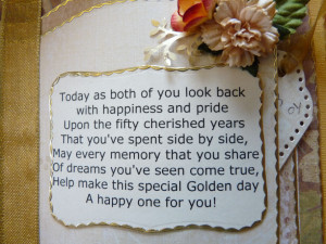 golden wedding anniversary poems