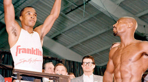 Apr. 6, 1987 – Sugar Ray Leonard wins middleweight title from Marvin ...