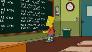 Bart Simpson at the blackboard pics55 Funny: Bart Simpson at the ...
