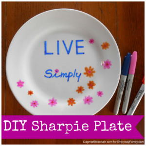 ... plates and/or cups with Sharpie permanent markers, and baking them to