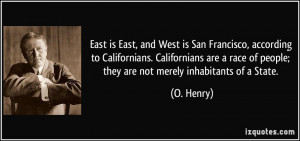 East is East, and West is San Francisco, according to Californians ...
