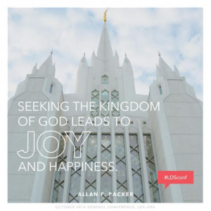 ... Packer, Saturday afternoon session of the LDS General Conference