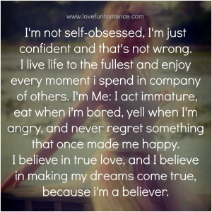 Self Obsessed Quotes. QuotesGram