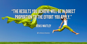 The Results You Achieve Quote