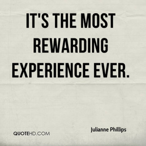 Most Rewarding Experience
