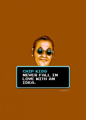 CHIP KIDD Famous Quote 8-BIT PIXEL ART by Argentina Artist #KAERU