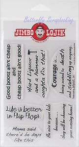 Funny-Sayings-JIMBO-LOJIK-Clear-Unmounted-Rubber-Stamps-Set-JLSE-Set-E ...