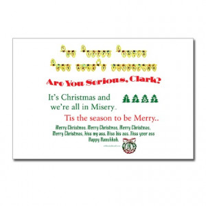 ... 1980S Postcards > Griswold Christmas Fun Quotes Postcards (Package o