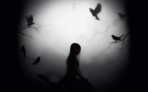 scary creepy occult crow animals birds ravens gothic death possessed ...