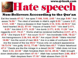 Topic: Hate speech: Non-believers according to the Qur'an (gelezen 311 ...